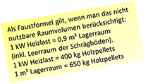 Welche Größe Lagerraum Pellets